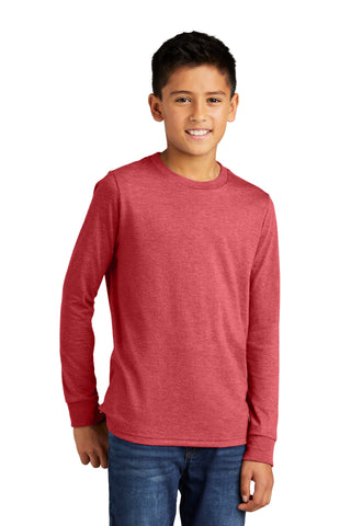 District Youth Perfect Tri Long Sleeve Tee (Red Frost)