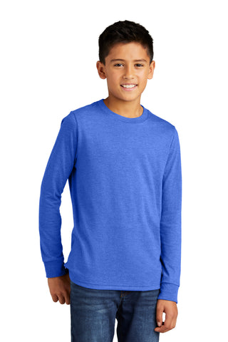 District Youth Perfect Tri Long Sleeve Tee (Royal Frost)