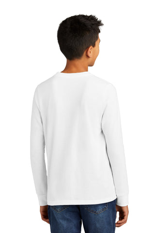 District Youth Perfect Tri Long Sleeve Tee (White)