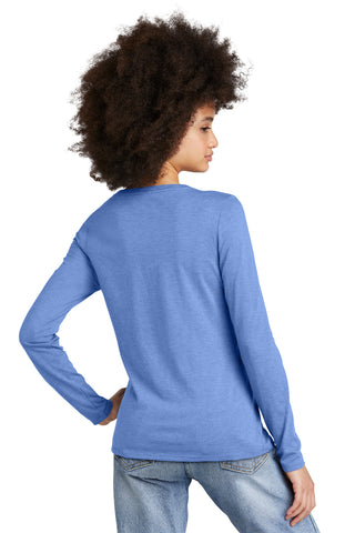 District Women's Perfect Tri Long Sleeve V-Neck Tee (Maritime Frost)