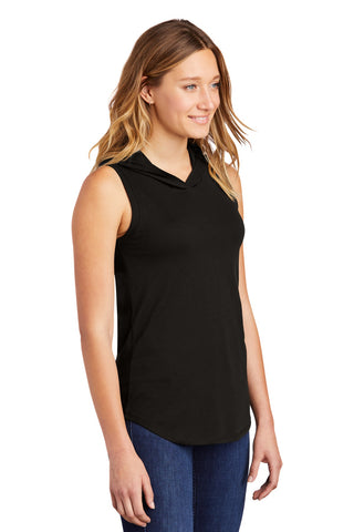 District Women's Perfect Tri Sleeveless Hoodie (Black)