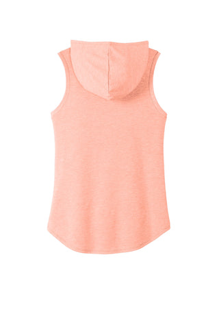 District Women's Perfect Tri Sleeveless Hoodie (Heathered Dusty Peach)