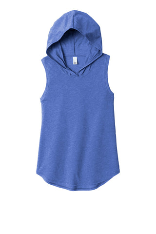 District Women's Perfect Tri Sleeveless Hoodie (Royal Frost)