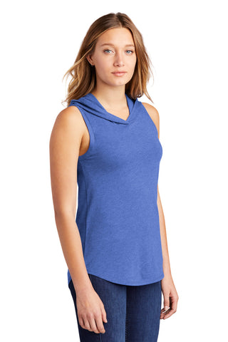 District Women's Perfect Tri Sleeveless Hoodie (Royal Frost)
