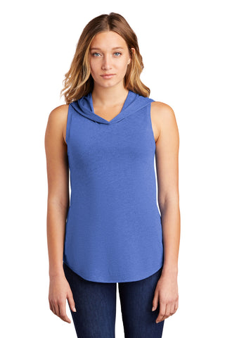 District Women's Perfect Tri Sleeveless Hoodie (Royal Frost)