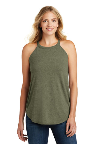 District Women's Perfect Tri Rocker Tank (Military Green Frost)