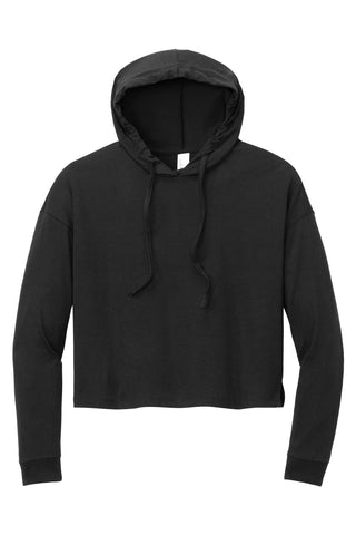 District Women's Perfect Tri Midi Long Sleeve Hoodie (Black)