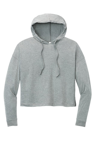 District Women's Perfect Tri Midi Long Sleeve Hoodie (Grey Frost)
