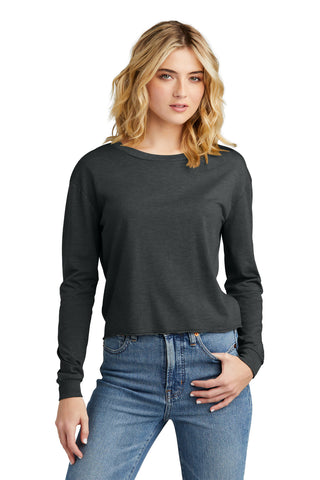 District Women's Perfect Tri Midi Long Sleeve Tee (Black Frost)