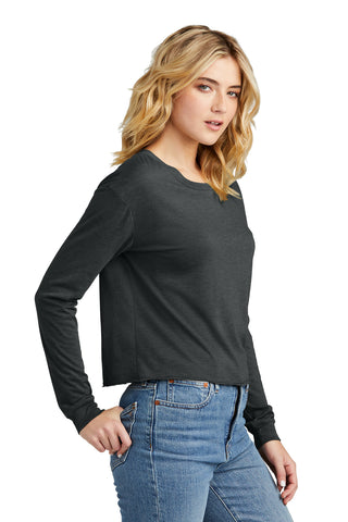 District Women's Perfect Tri Midi Long Sleeve Tee (Black Frost)