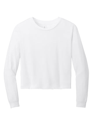 District Women's Perfect Tri Midi Long Sleeve Tee (White)