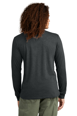 District Perfect Tri Long Sleeve Henley (Black Frost)