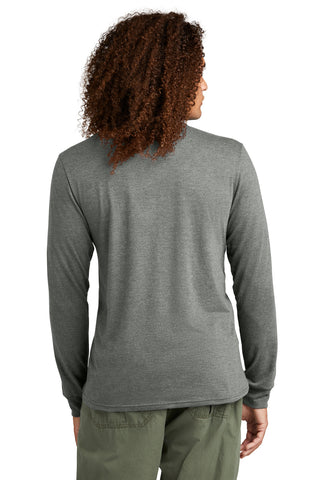 District Perfect Tri Long Sleeve Henley (Heathered Charcoal)