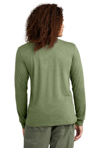 District Perfect Tri Long Sleeve Henley (Military Green Frost)