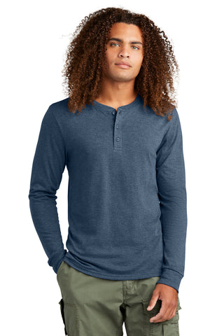 District Perfect Tri Long Sleeve Henley (Navy Frost)