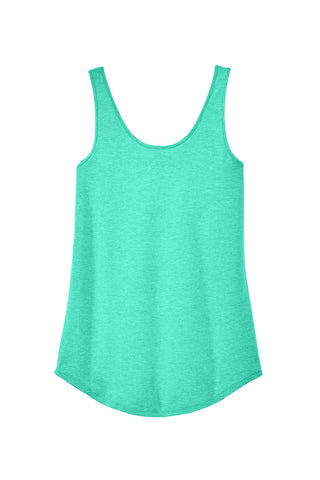 District Women's Perfect Tri Relaxed Tank (Aqua Heather)