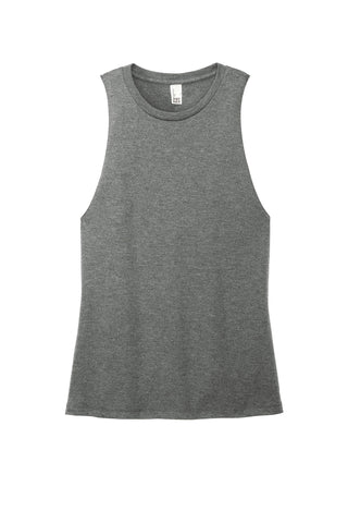 District Women's Perfect Tri Muscle Tank (Heathered Charcoal)