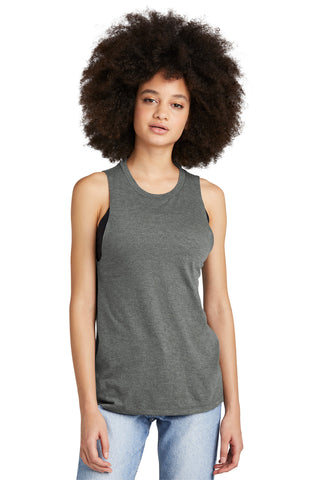 District Women's Perfect Tri Muscle Tank (Heathered Charcoal)