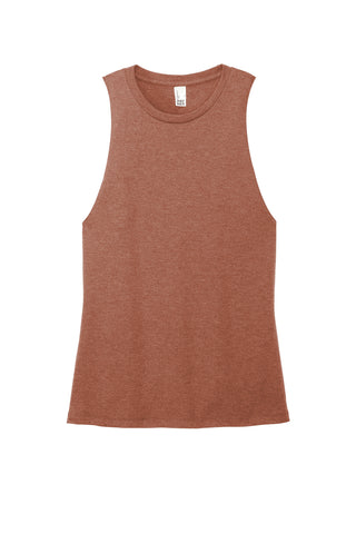 District Women's Perfect Tri Muscle Tank (Heathered Russet)