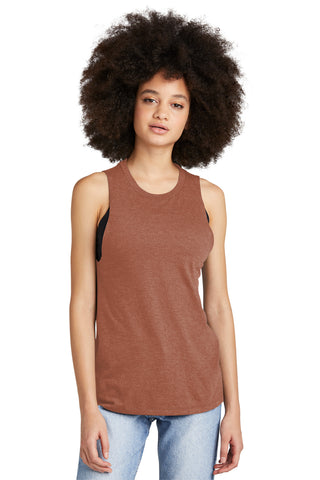 District Women's Perfect Tri Muscle Tank (Heathered Russet)