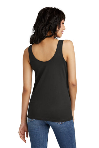 District Women's Perfect Blend CVC V-Neck Tank (Black)