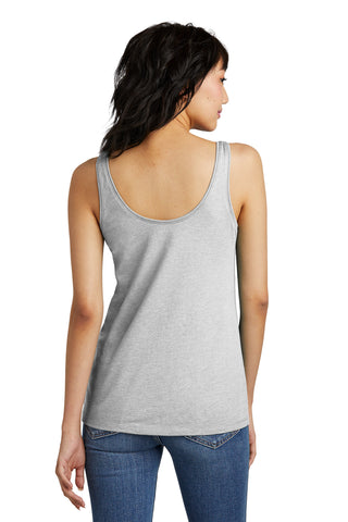 District Women's Perfect Blend CVC V-Neck Tank (Light Heather Grey)