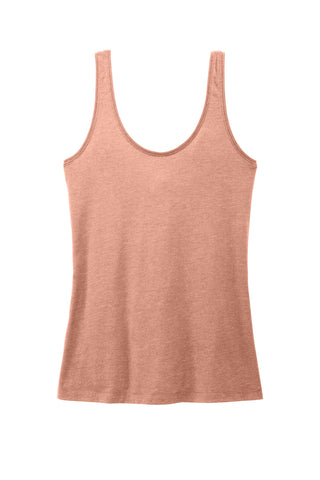 District Women's Perfect Blend CVC V-Neck Tank (Nostalgia Rose Heather)