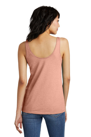 District Women's Perfect Blend CVC V-Neck Tank (Nostalgia Rose Heather)