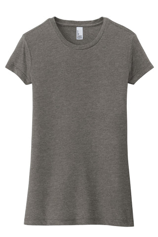 District Women's Fitted Perfect Tri Tee (Grey Frost)