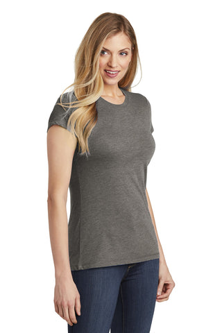 District Women's Fitted Perfect Tri Tee (Grey Frost)