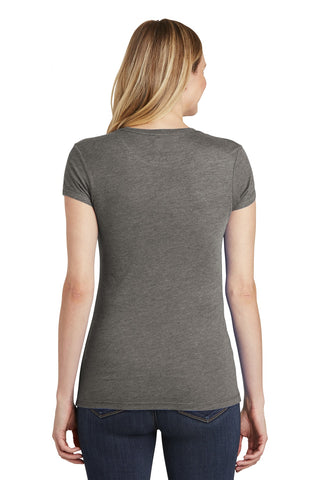 District Women's Fitted Perfect Tri Tee (Grey Frost)