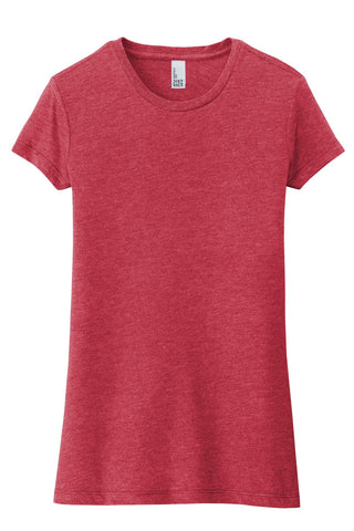 District Women's Fitted Perfect Tri Tee (Red Frost)