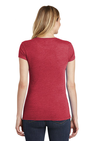 District Women's Fitted Perfect Tri Tee (Red Frost)