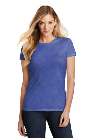 District Women's Fitted Perfect Tri Tee (Royal Frost)