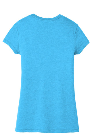 District Women's Fitted Perfect Tri Tee (Turquoise Frost)