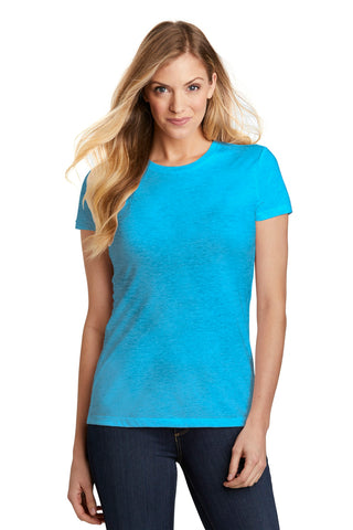 District Women's Fitted Perfect Tri Tee (Turquoise Frost)