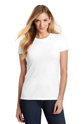 District Women's Fitted Perfect Tri Tee (White)
