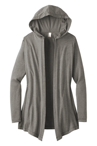 District Women's Perfect Tri Hooded Cardigan (Grey Frost)