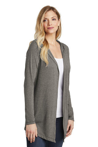 District Women's Perfect Tri Hooded Cardigan (Grey Frost)