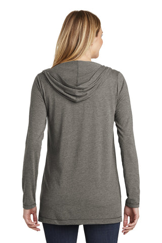 District Women's Perfect Tri Hooded Cardigan (Grey Frost)