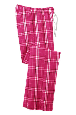 District Women's Flannel Plaid Pant (Dark Fuchsia)