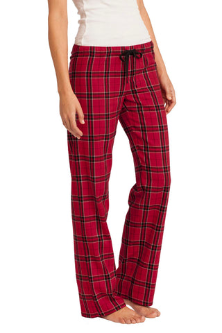 District Women's Flannel Plaid Pant (New Red)