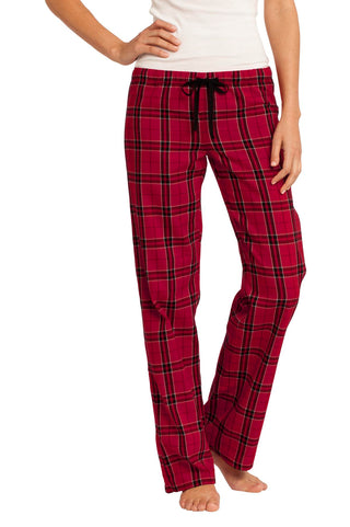 District Women's Flannel Plaid Pant (New Red)