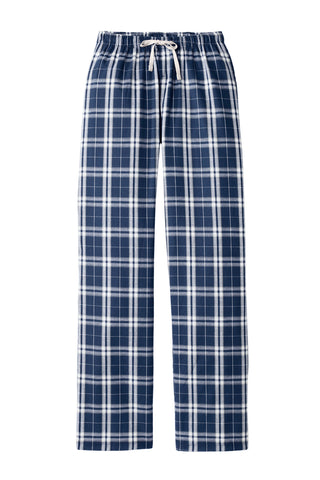 District Women's Flannel Plaid Pant (True Navy)