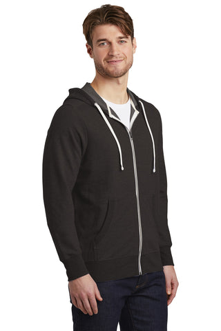 District Perfect Tri French Terry Full-Zip Hoodie (Black)
