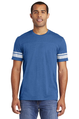 District Game Tee (Heathered True Royal/ White)