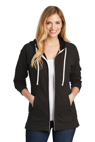 District Women's Perfect Tri French Terry Full-Zip Hoodie (Black)