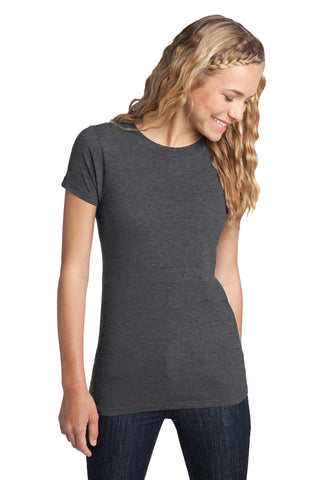 District Women's Fitted The Concert Tee (Heathered Charcoal)