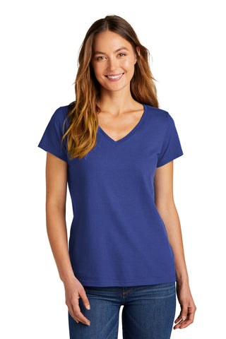 District Women's The Concert Tee V-Neck (Deep Royal)