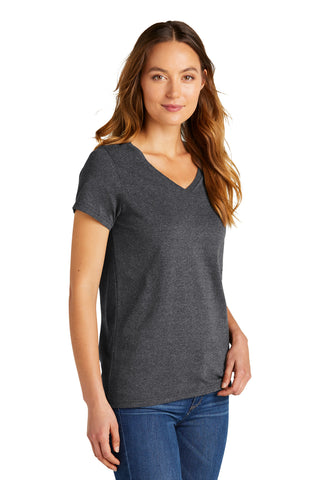 District Women's The Concert Tee V-Neck (Heathered Charcoal)